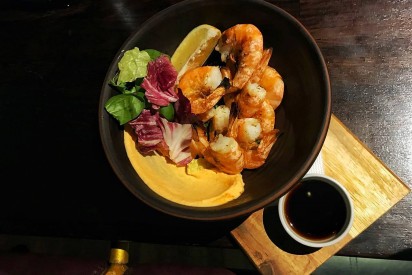 Хвосты креветок на гриле